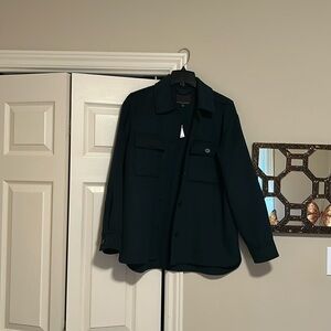 Ladies Size Small Banana Republic Jacket.  Dark Green NWT.  51% wool,